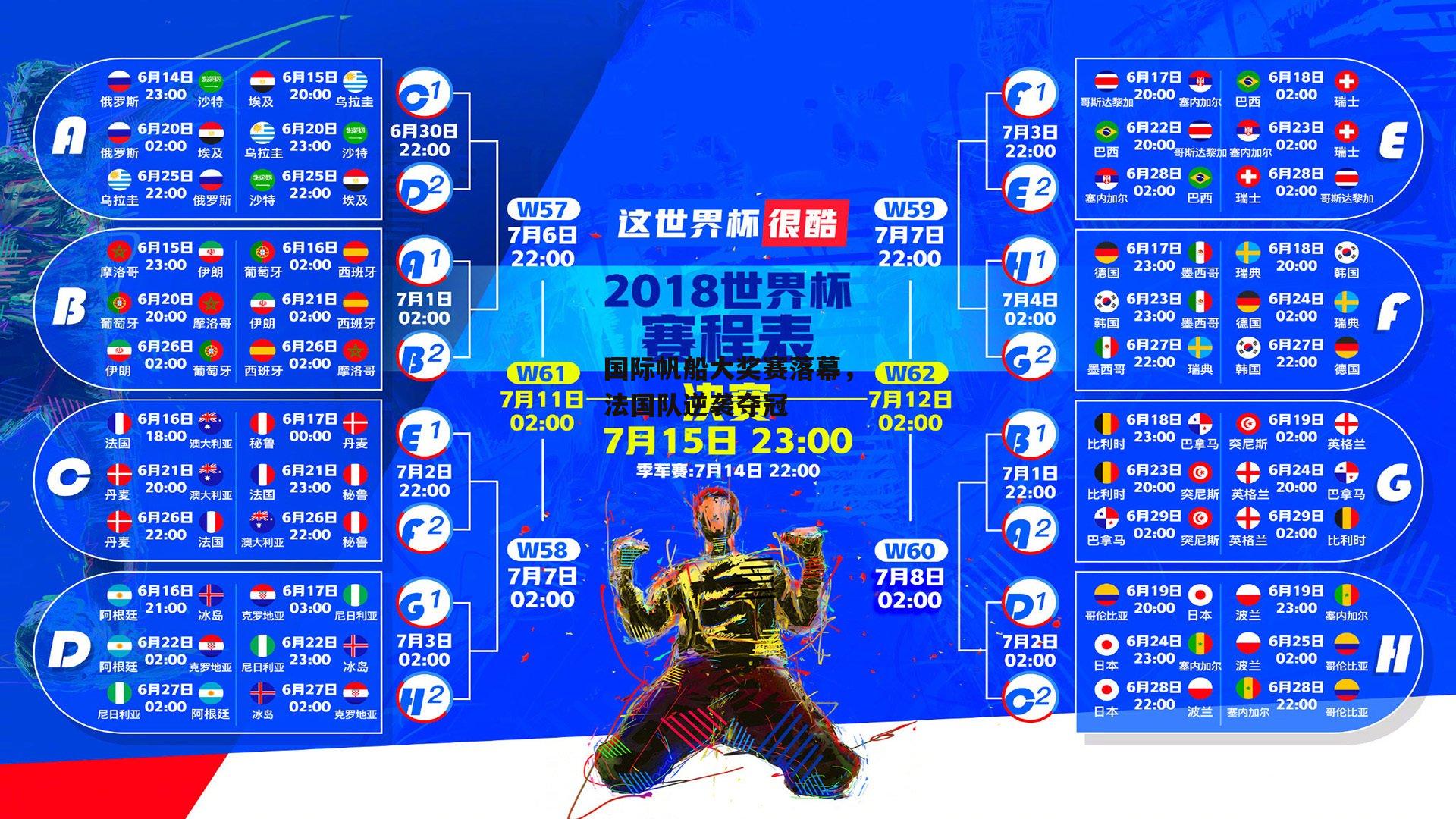 国际帆船大奖赛落幕，法国队逆袭夺冠